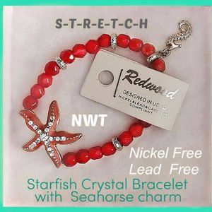 Beach Theme Stretch Bracelet (cross-posted)